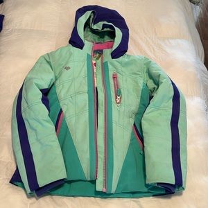 Obermeyer girls ski jacket and bib size 8